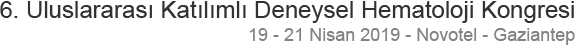 5. Deneysel Hematoloji Kongresi - DoubleTree by Hilton Hotel - Malatya - 27 - 29 Nisan 2018