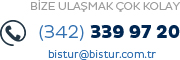 Bistur Turizm Organizasyon İletişim: 0 (342) 339 97 20